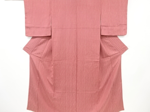 JAPANESE KIMONO / VINTAGE IROMUJI KIMONO / WOVEN WAVY STRIPE